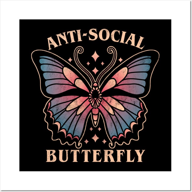 Anti social Butterfly Wall Art by FanFreak